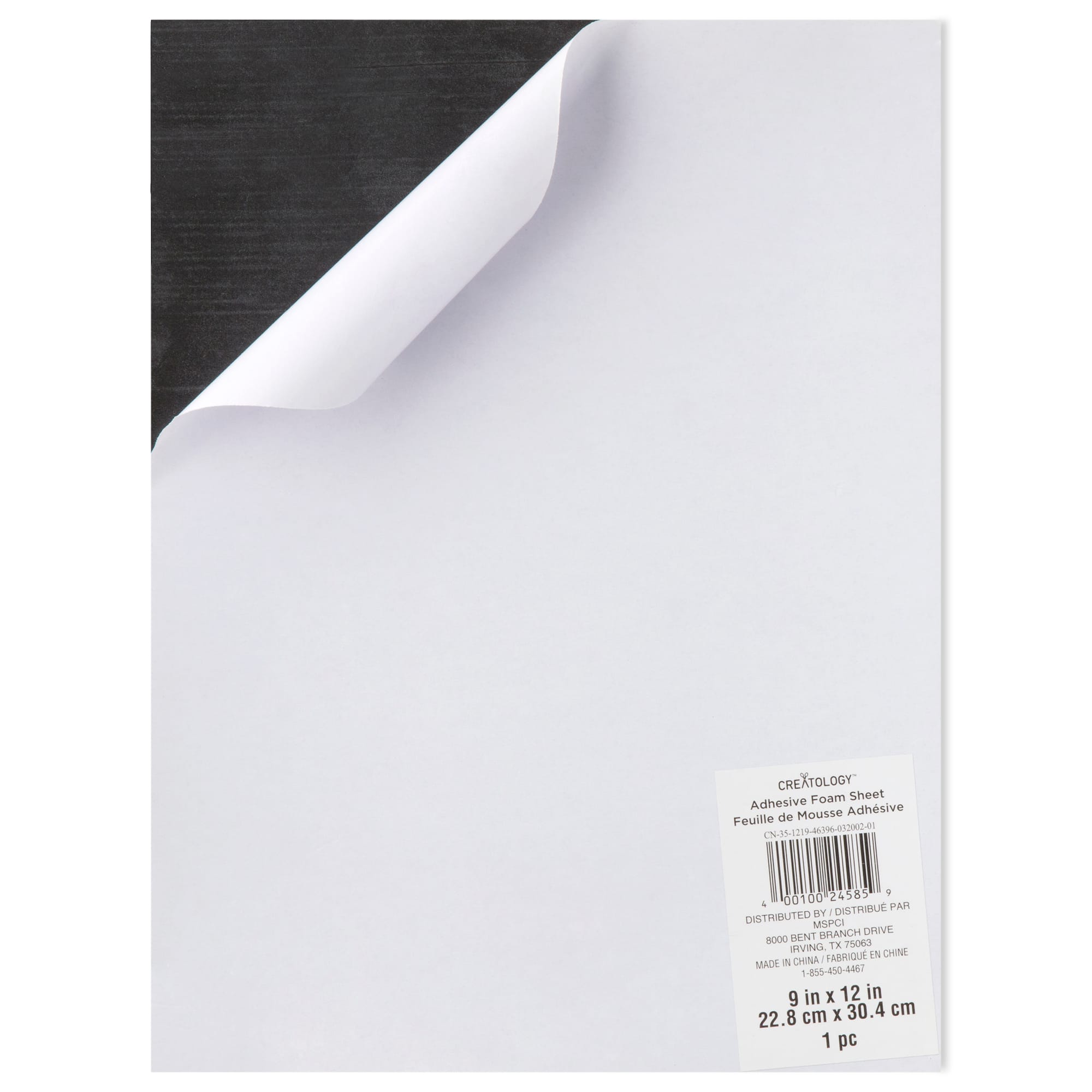 24 Pack: Black Adhesive Foam Sheet by Creatology™, 9" x 12"